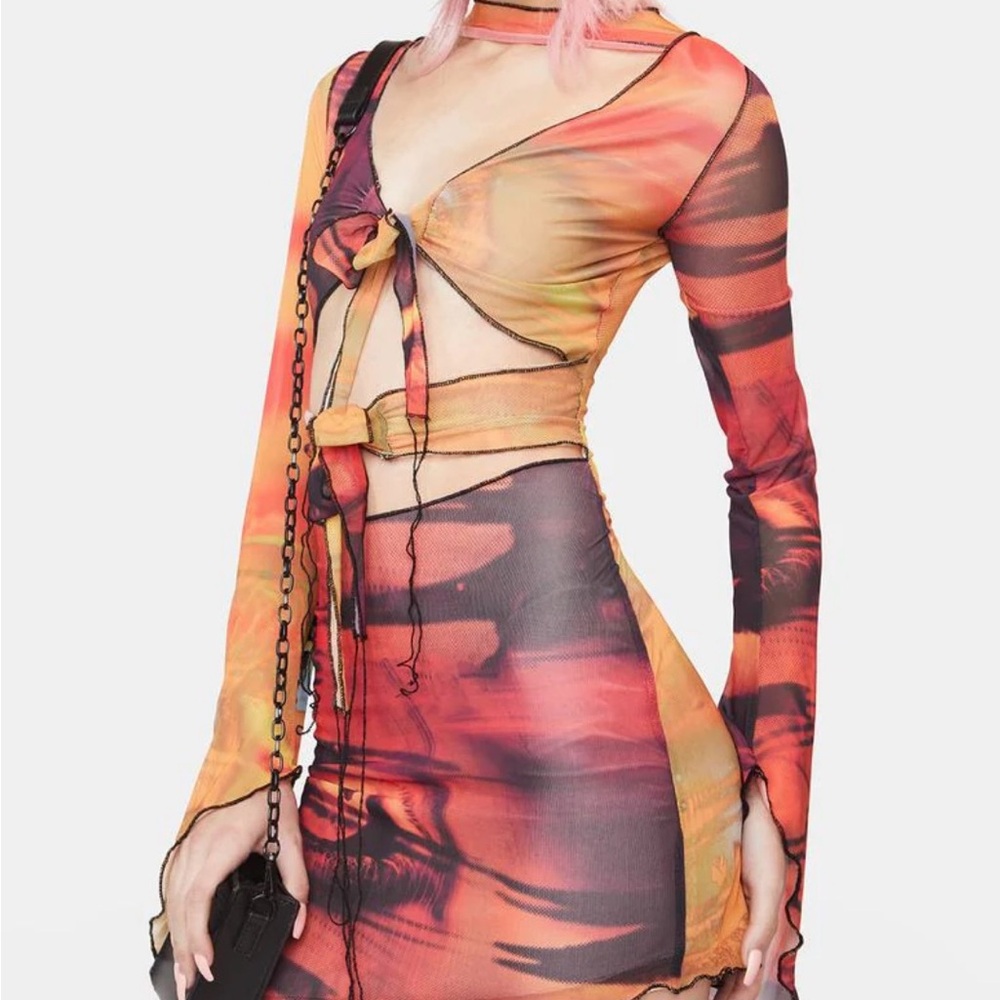 Jaded London Mystic Mesh Dress
